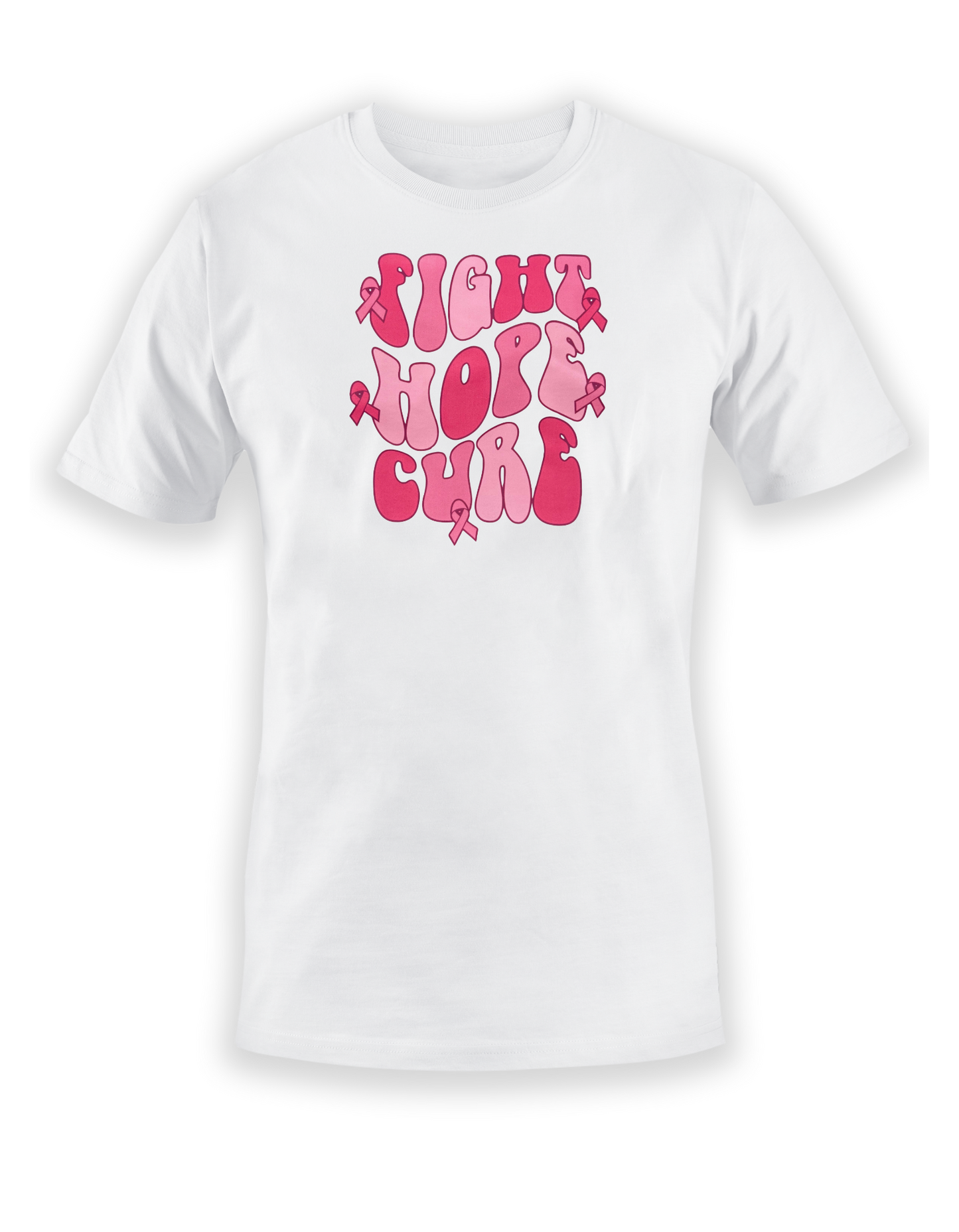 “Fight, Hope, Cure” Breast Cancer Awareness Tee