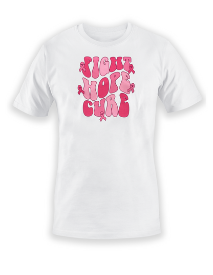 “Fight, Hope, Cure” Breast Cancer Awareness Tee